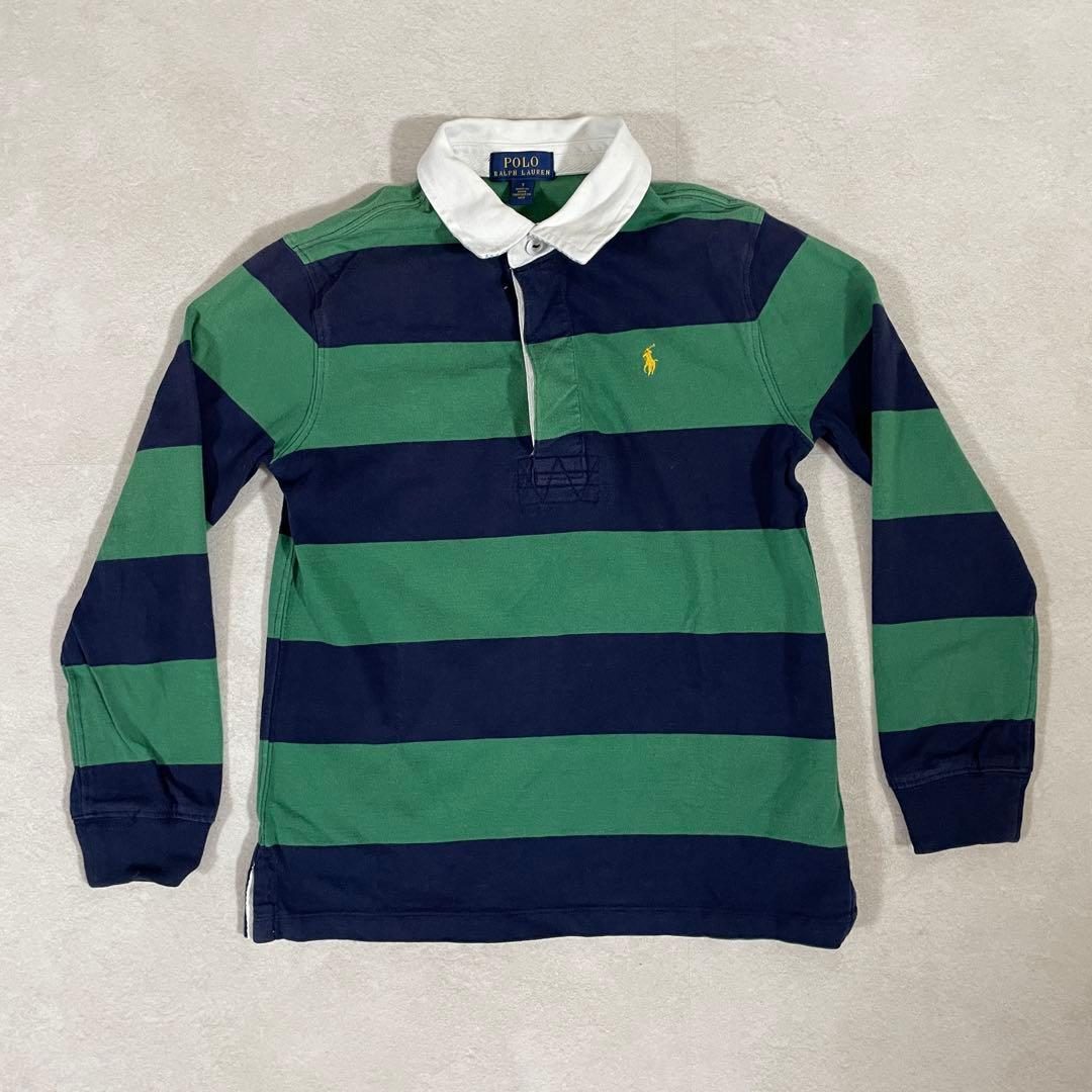 【美品】POLO RALPH LAUREN 長袖ポロシャツ 7 ポニー刺繍