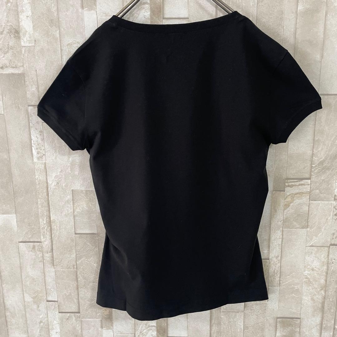 【美品】古着 ARMANI JEANS ブラック 半袖Tシャツ USAサイズ6