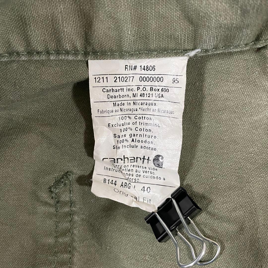 古着 Carhartt カーハート ハーフパンツ サイズ40 カーキ