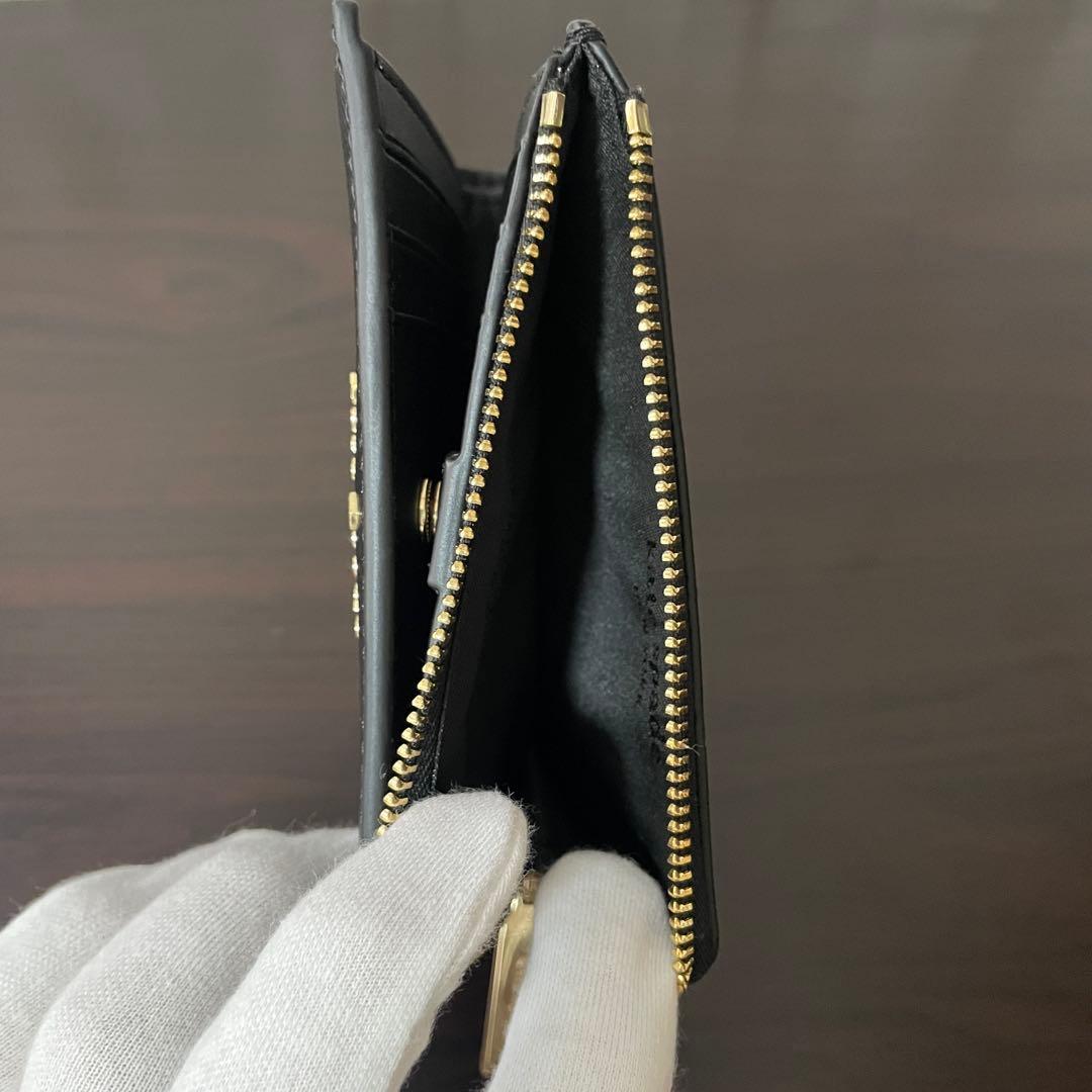 訳あり新品 kate spade 二つ折り財布 ブラック