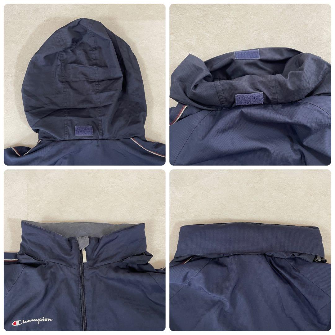 【美品】Champion ジャケット サイズL ネイビー