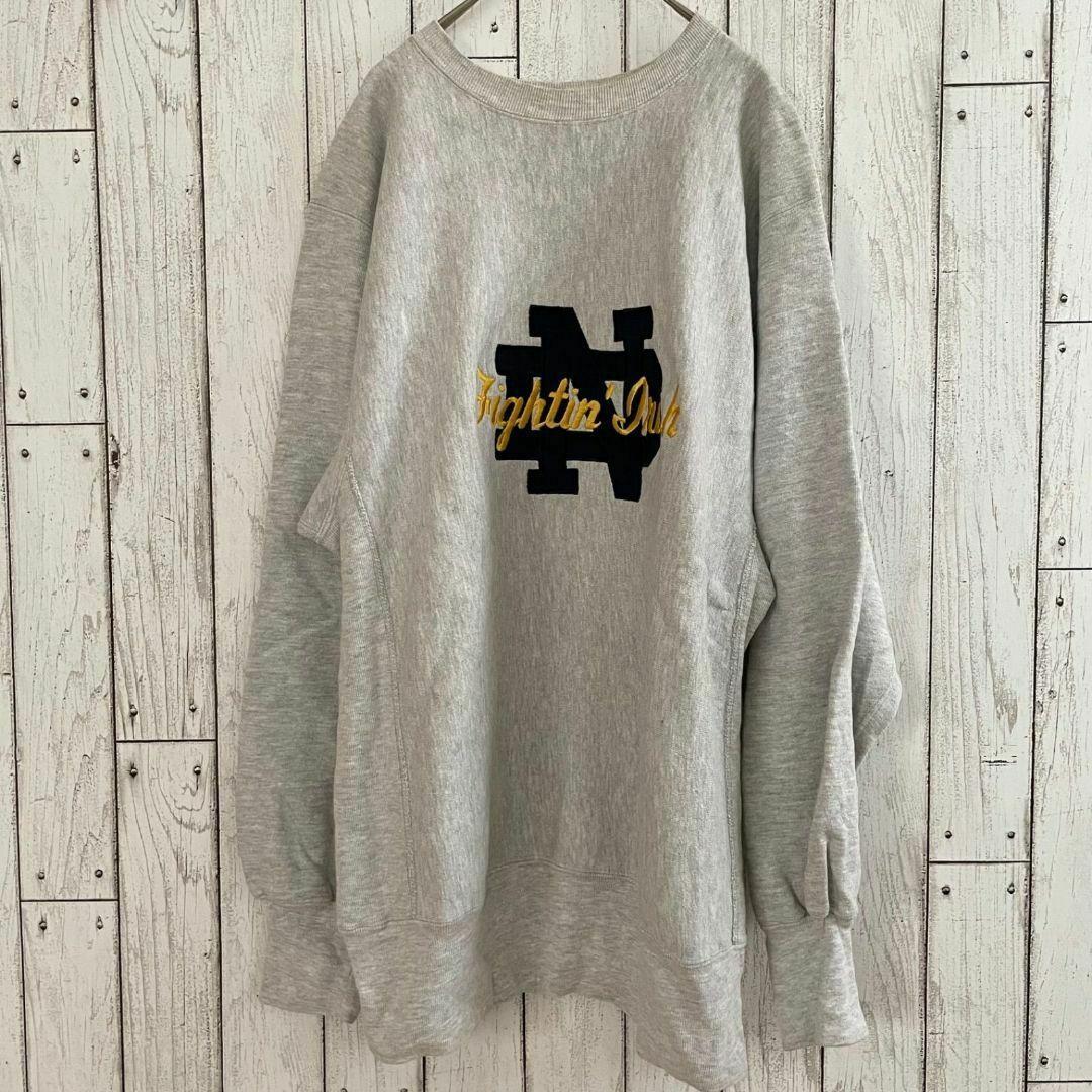【稀少美品】チャンピオン USA製 リバースウィーブ 刺繍タグ前期 ノートルダム