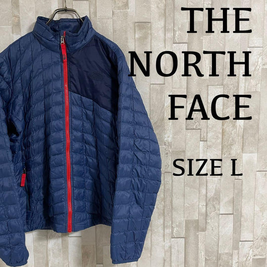 古着 THE NORTH FACE キルティングジャケット サイズL ネイビー