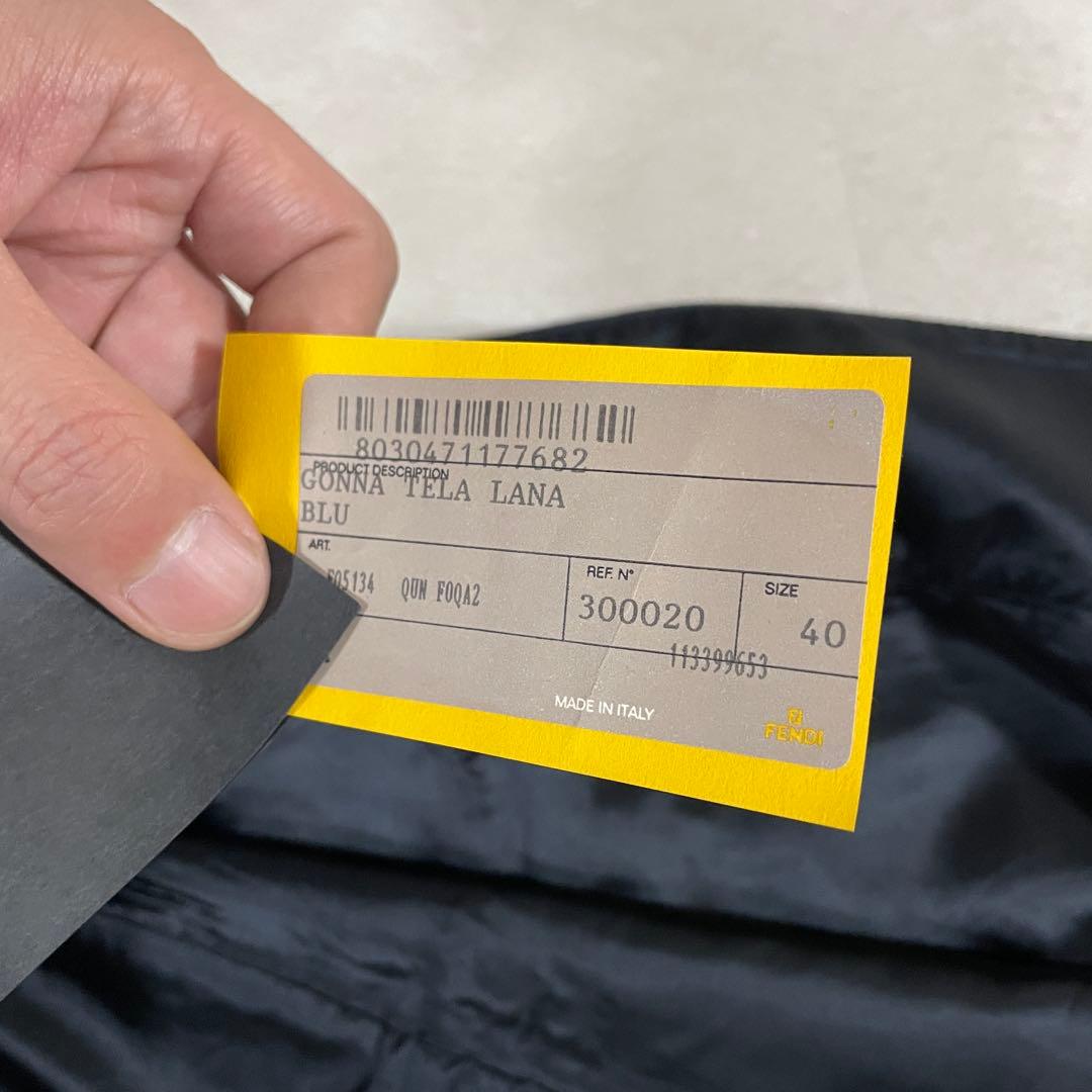 【新品未使用タグ付】FENDI フェンディ ウールスカート イタリア製 40