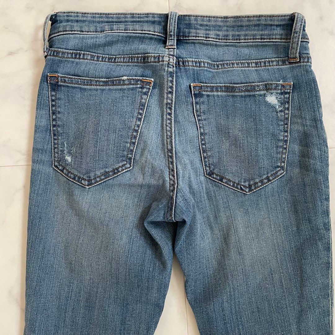 【美品】GAPダメージデニムパンツ メンズ 0/25サイズ ブルー