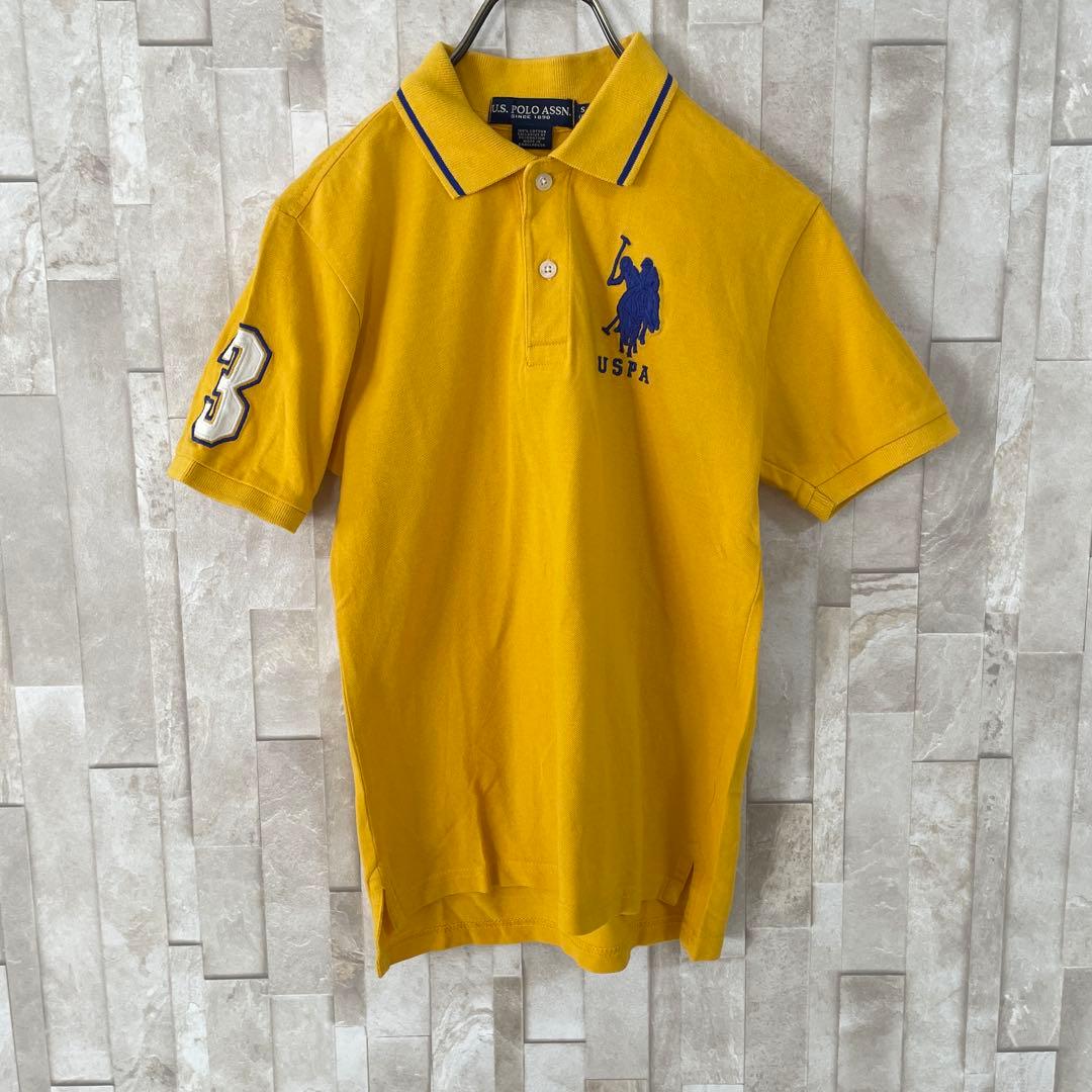 【美品】U.S. POLO ASSN. 半袖ポロシャツ サイズS イエロー