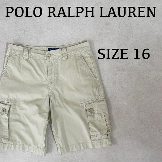 【美品】 POLO RALPH LAUREN ハーフパンツ 16 ベージュ