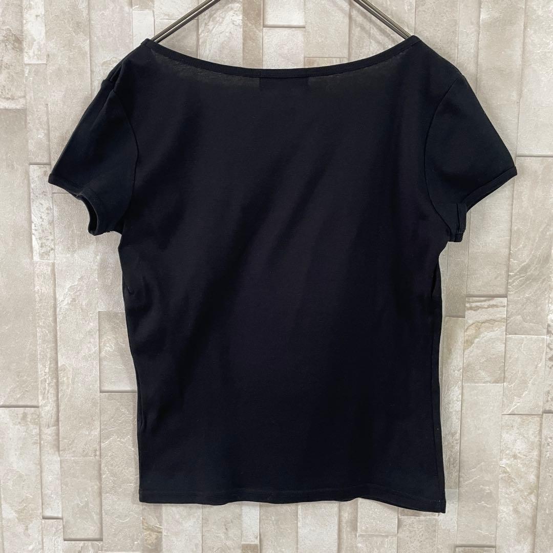 【美品】BURBERRY BLUE LABEL ブラック 半袖Tシャツ Mサイズ