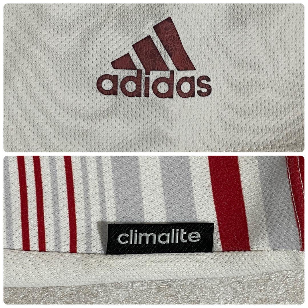 古着 adidas 半袖シャツ CLIMALITE スポーツウェア サイズL