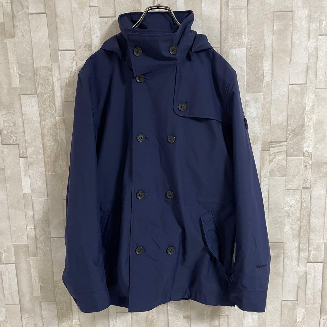 古着 ザノースフェイス トレンチコート HYVENT ホワイトレーベル L 紺
