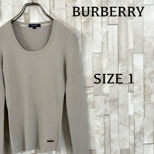 【美品】BURBERRY LONDON ニット セーター カシミヤ混 ラメ入り