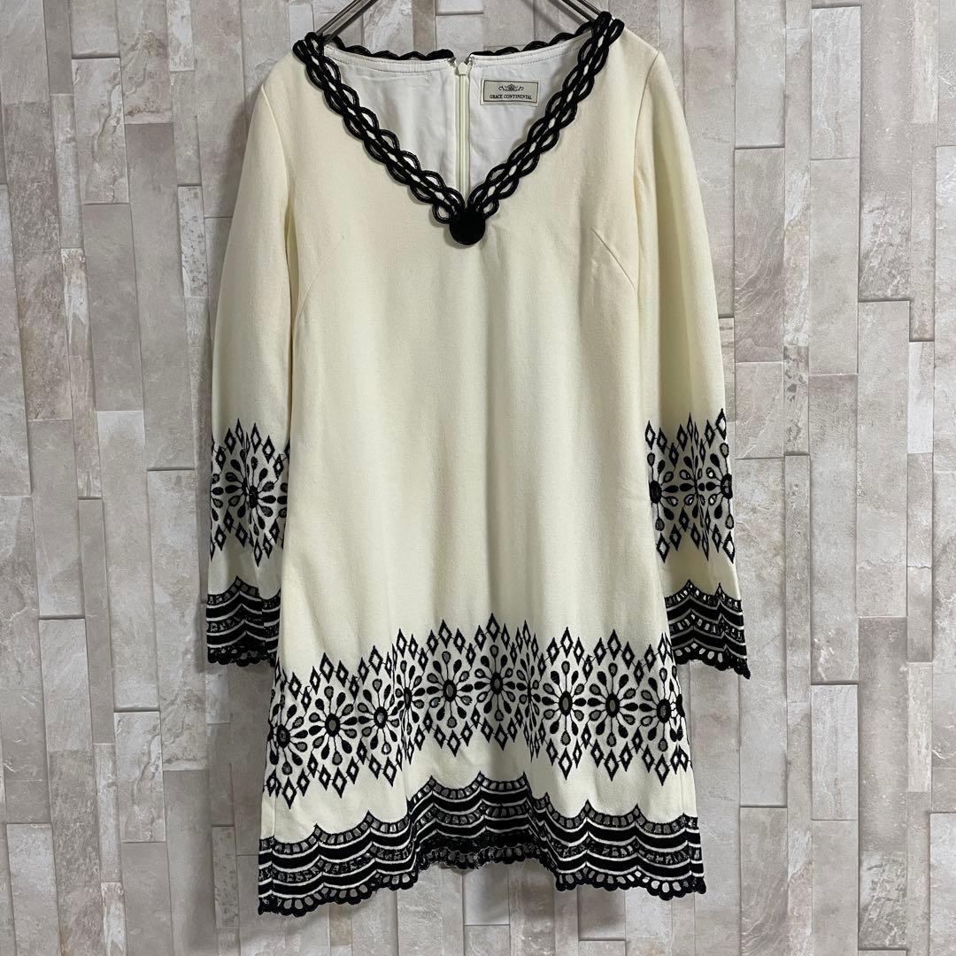【美品】GRACE CONTINENTAL ワンピース 日本製 サイズ36