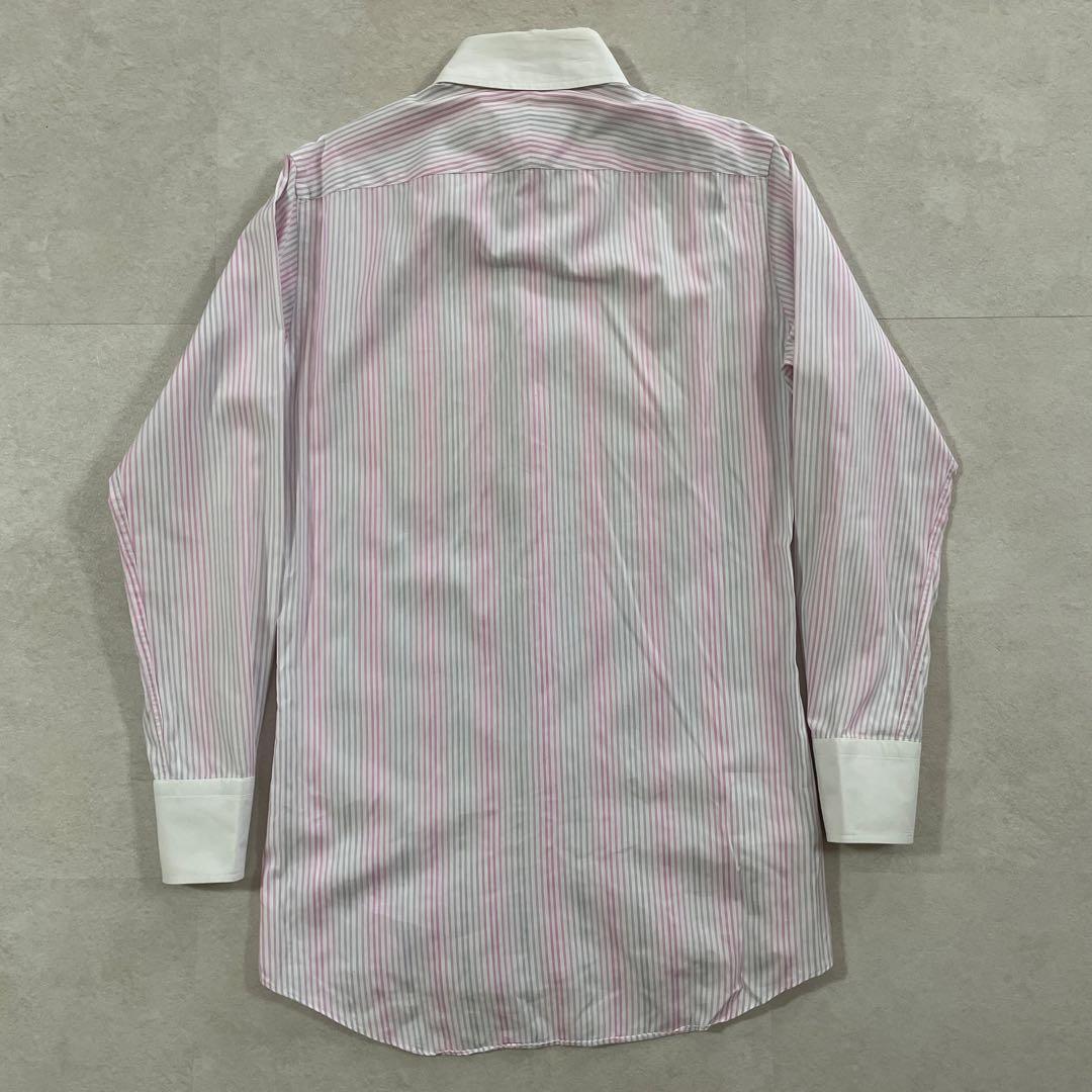 古着 BURBERRY BLACK LABEL 長袖シャツ ストライプ 38
