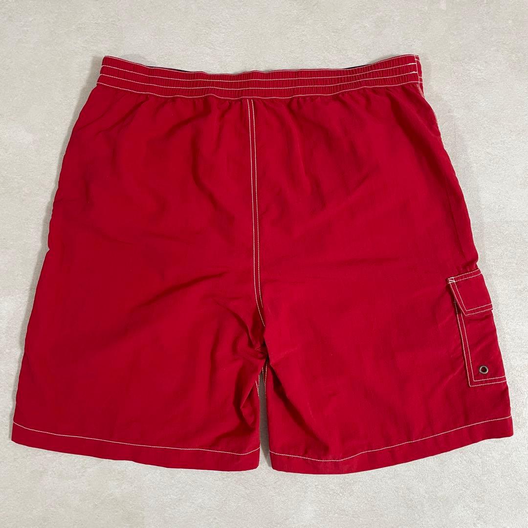 【美品】90s POLO RALPH LAUREN スイムショーツ L レッド