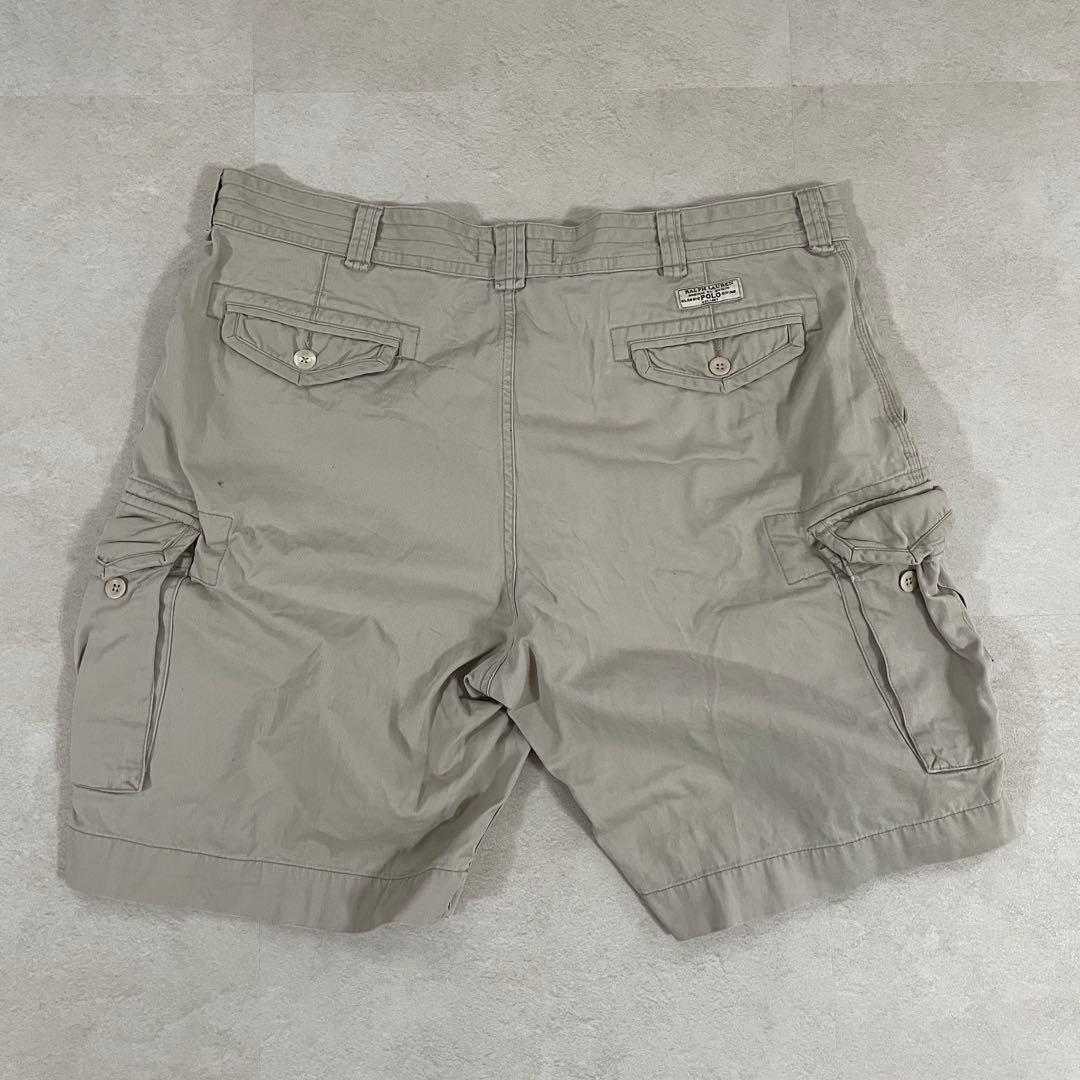 90s POLO RALPH LAUREN ハーフパンツ サイズ42 ベージュ