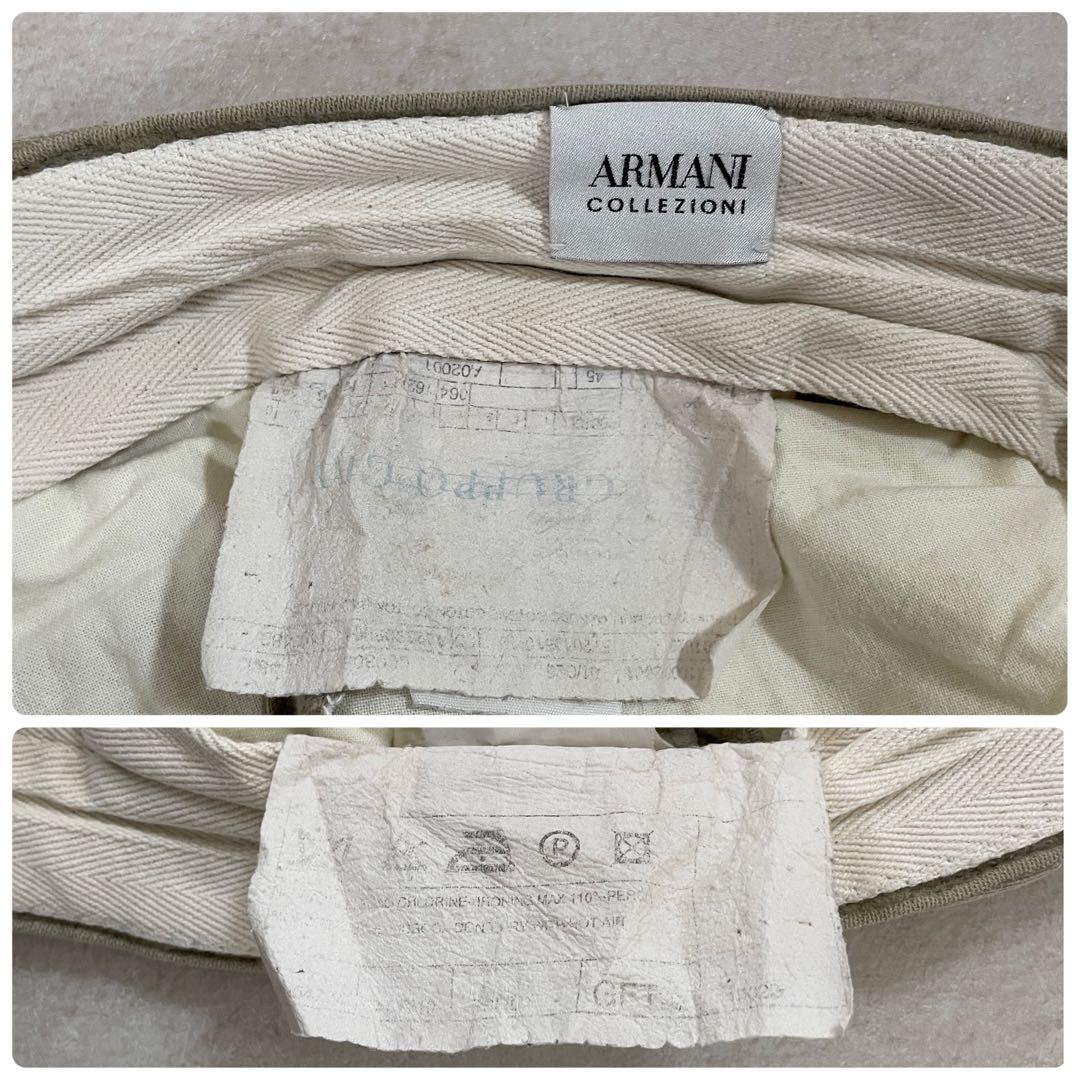 古着 ARMANI COLLEZIONI パンツ ワンタック ベージュ