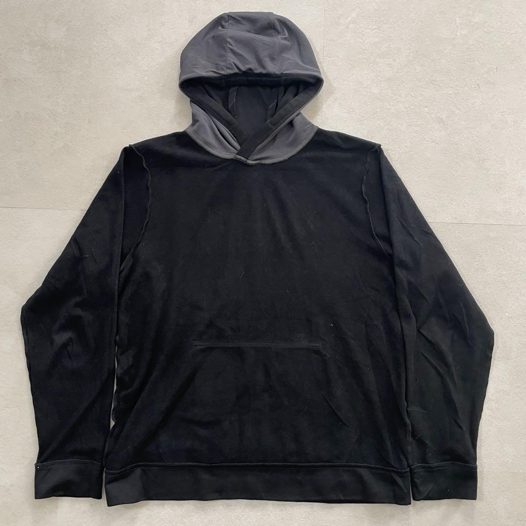 【美品】THE NORTH FACE パーカー ビッグロゴプリント ブラック L