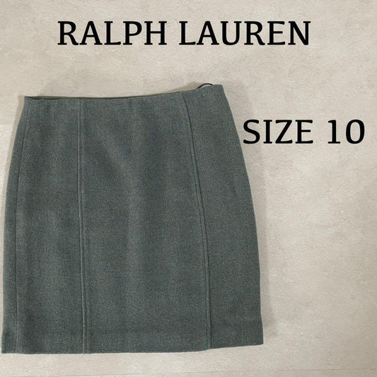 【美品】90s RALPH LAUREN ウールスカート サイズ10