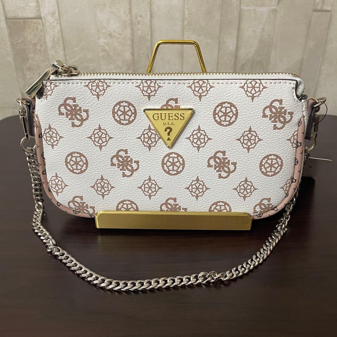 訳あり新品 GUESS ショルダーバッグ ダブルポーチ 2way