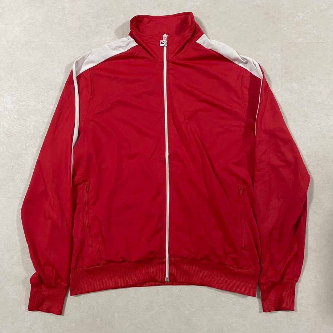 古着 PUMA トラックジャケット XL レッド×ホワイト