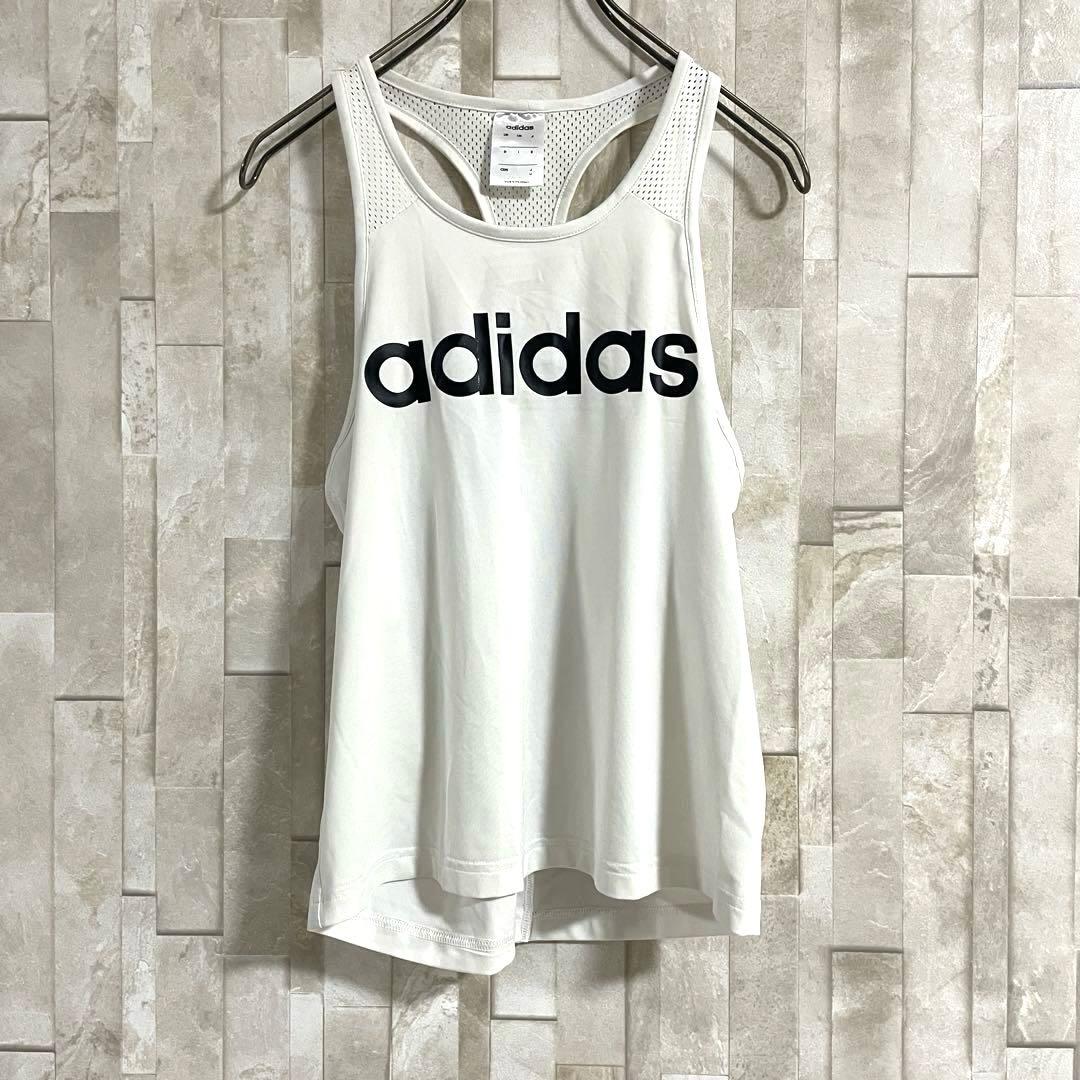 【美品】adidas タンクトップ CLIMALITE スポーツウェア M