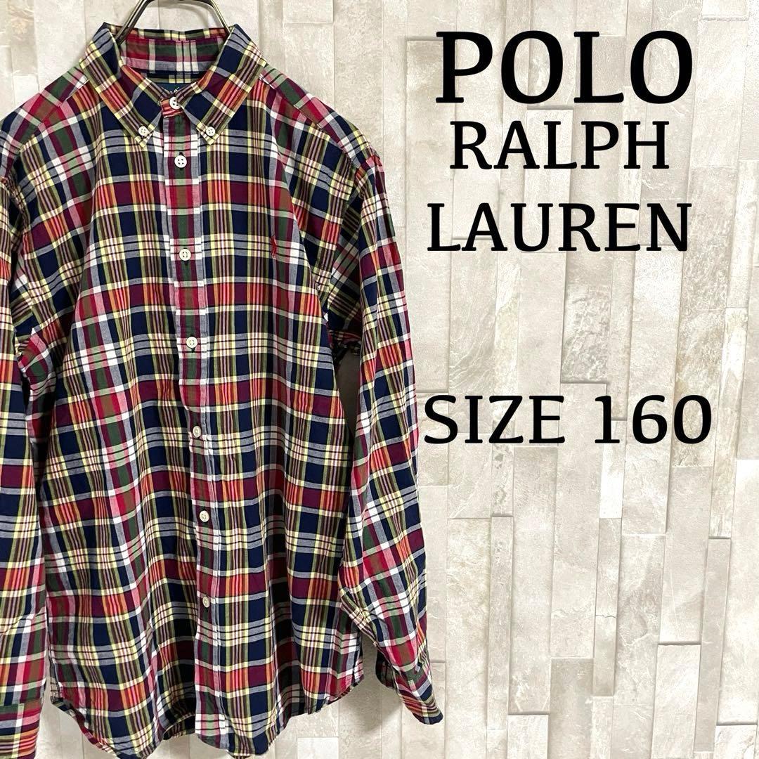 【美品】90s POLO RALPH LAUREN 長袖シャツ ポニー刺繍