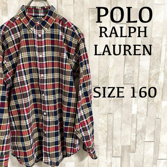 【美品】90s POLO RALPH LAUREN 長袖シャツ ポニー刺繍