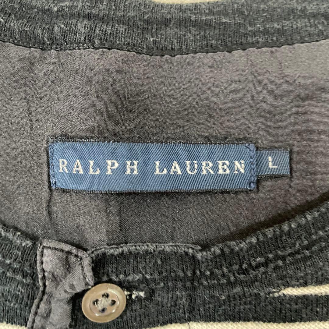 【美品】POLO RALPH LAUREN 長袖カットソー ボーダー Lサイズ