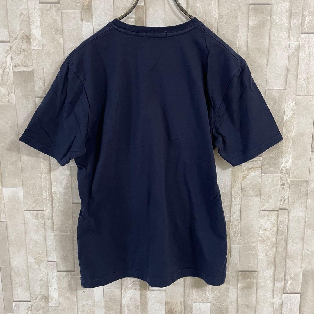 【美品】BURBERRY BLACK LABEL 半袖Tシャツ 2 ネイビー