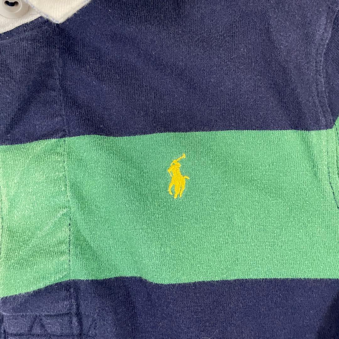 【美品】POLO RALPH LAUREN 長袖ポロシャツ 7 ポニー刺繍