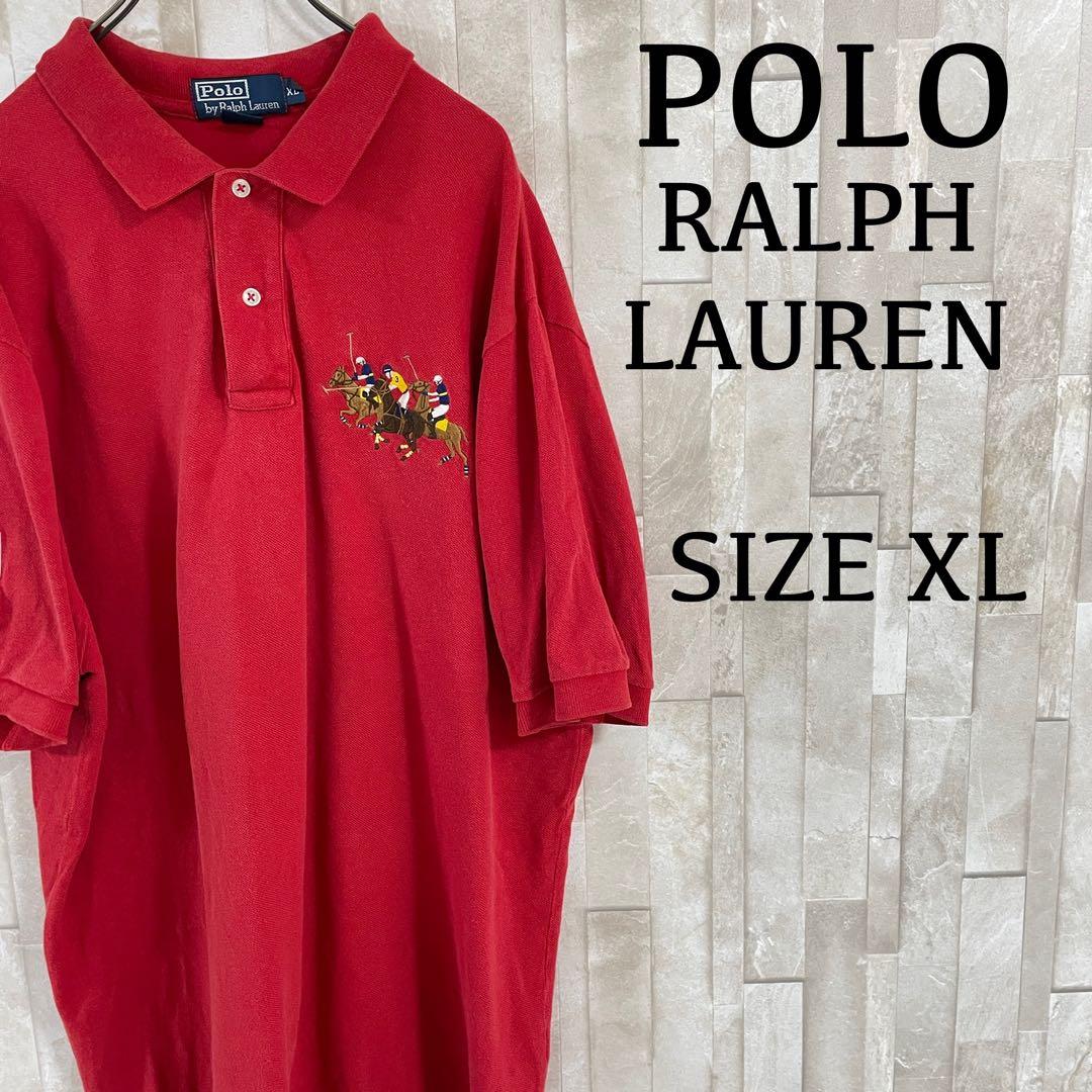 90s POLO RALPH LAUREN 半袖ポロシャツ XL トリプルポニー