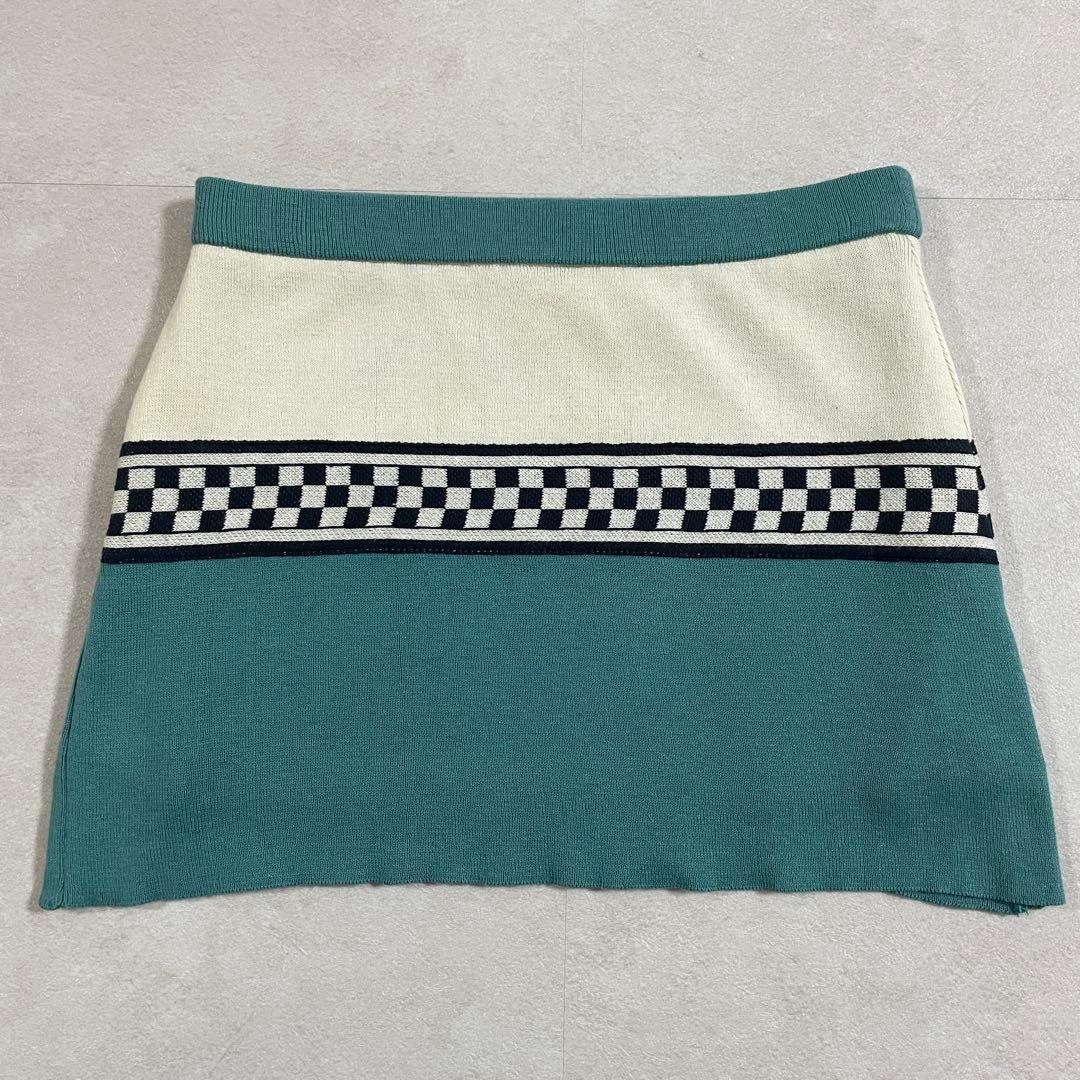 古着 HYSTERIC GLAMOUR ミニスカート サイズFREE ツートン
