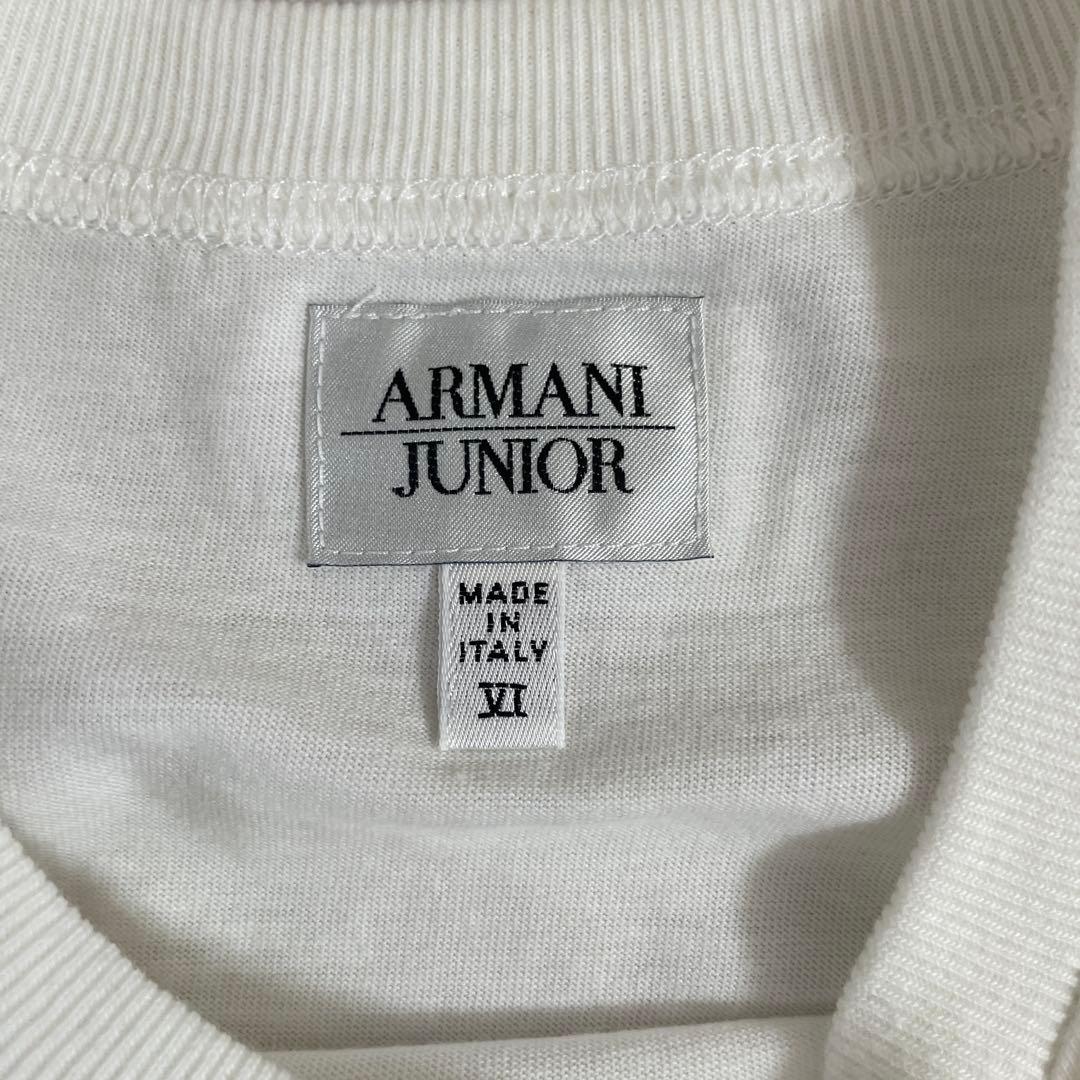 【美品】ARMANI JUNIOR Tシャツ サイズVI ホワイト