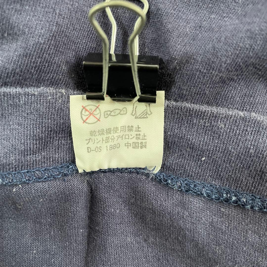 古着 EMPORIO ARMANI ロゴプリント ネイビー 半袖Tシャツ