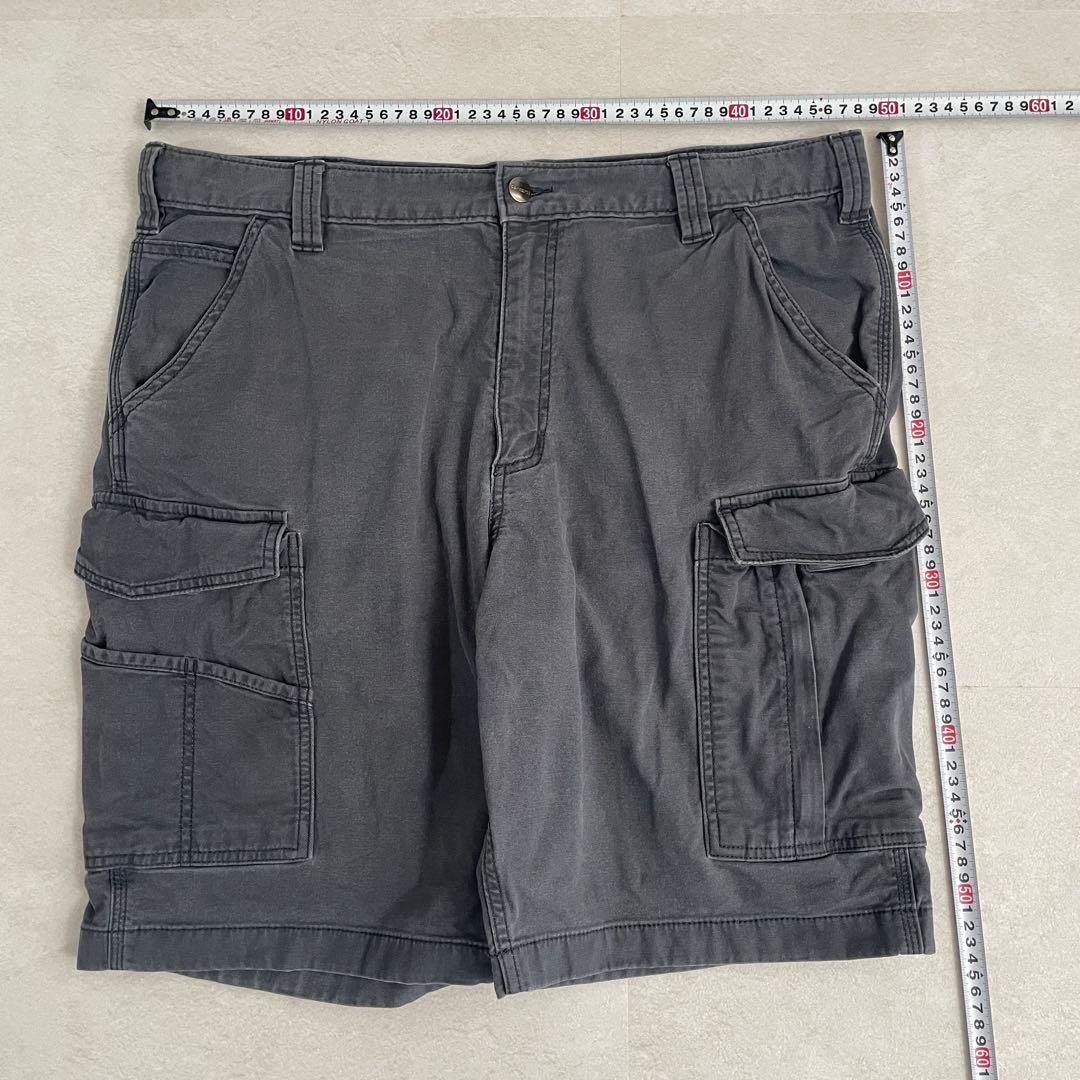 【美品】古着 carhartt ハーフパンツ カーゴパンツ サイズ38 グレー