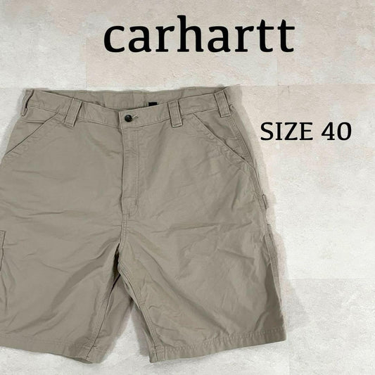 【美品】carhartt ハーフパンツ サイズ40 ベージュ