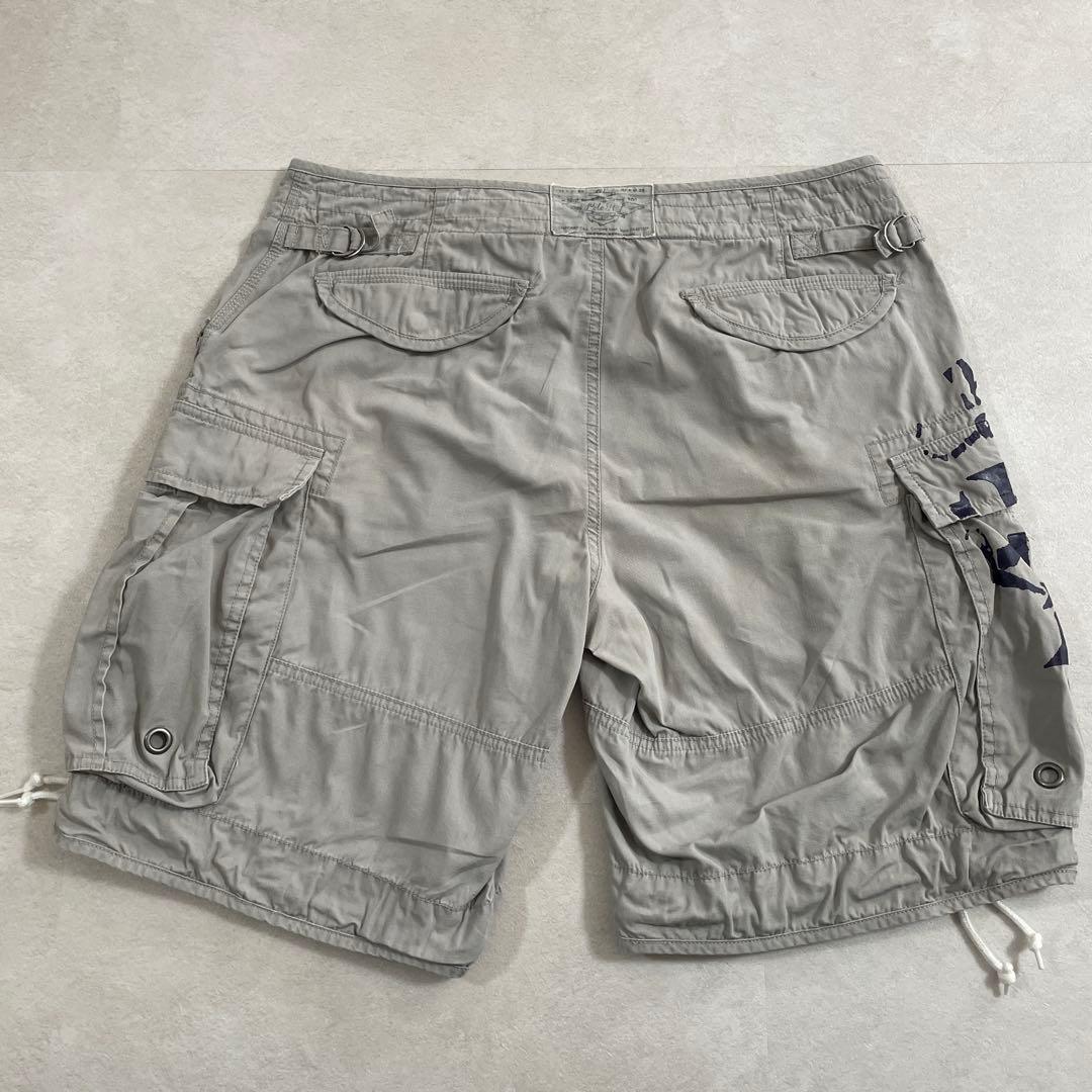 90s POLO RALPH LAUREN ハーフパンツ グレー 34サイズ
