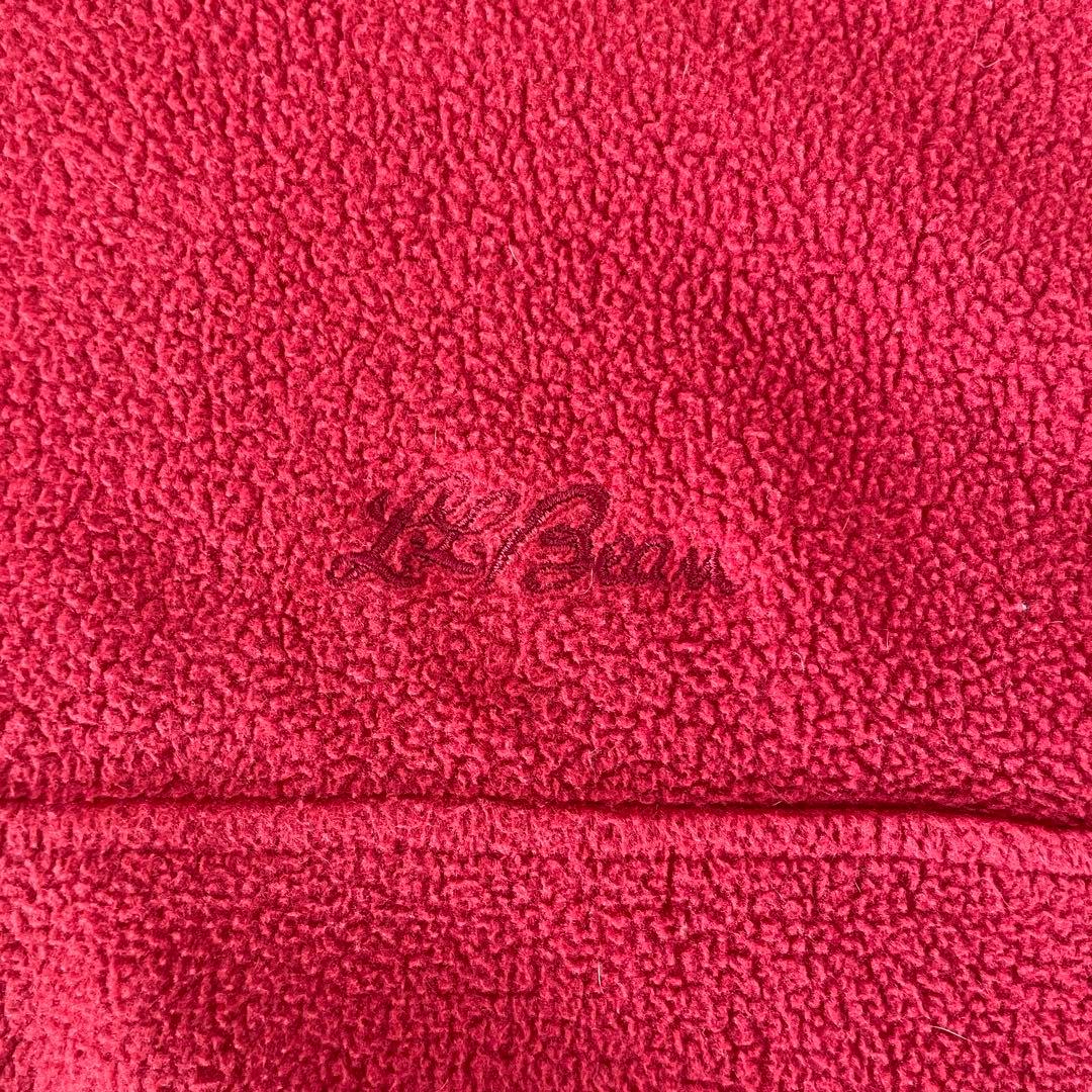 古着 L.L.Bean フリースジャケット サイズL相当 レッド