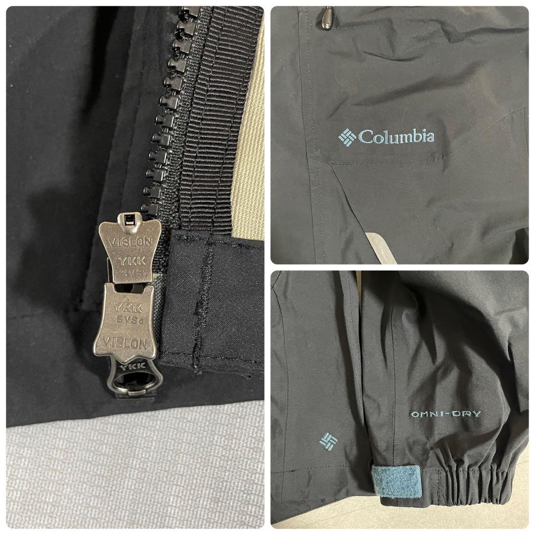 古着 Columbia マウンテンパーカー OMNI-DRY ブラック S