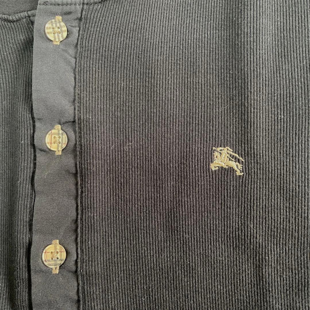 【美品】BURBERRY BLACK LABELポロシャツ サイズ2 ブラック