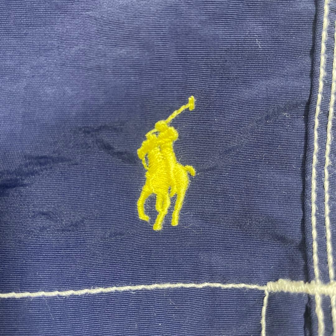 90s POLO RALPH LAUREN ネイビー スイムショーツ Lサイズ