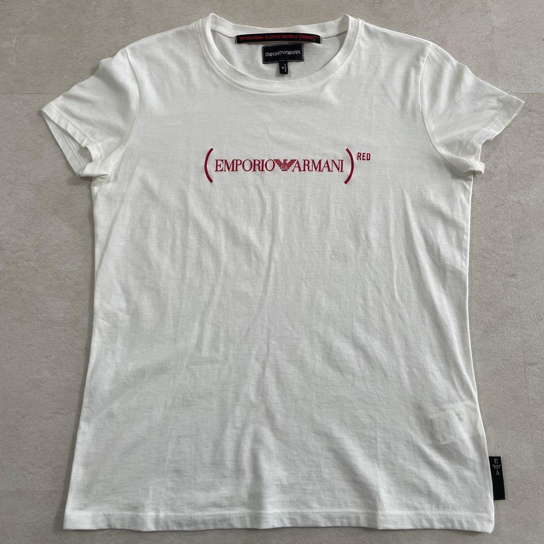 【美品】古着 EMPORIO ARMANI 半袖Tシャツ Mサイズ ホワイト
