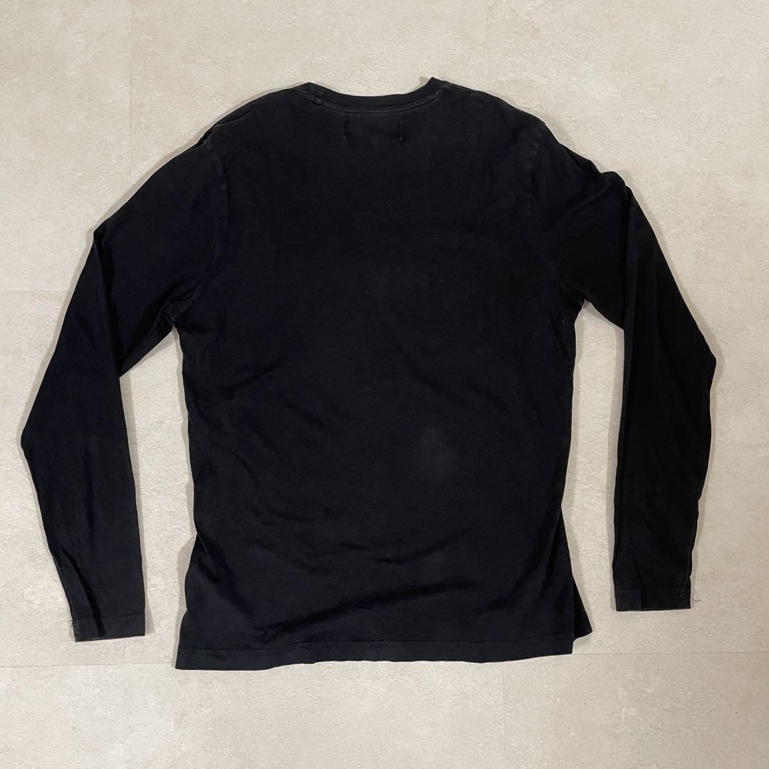 【美品】 HYDROGEN 長袖Tシャツ スカルプリント サイズL ブラック
