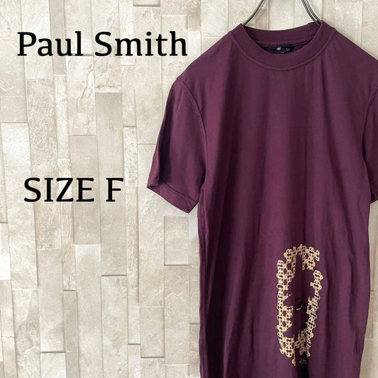 【美品】古着 Paul Smith 半袖Tシャツ Fサイズ パープル