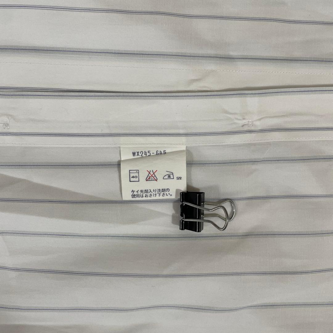 90s BURBERRY 半袖シャツ ストライプ サイズ39 ホワイト