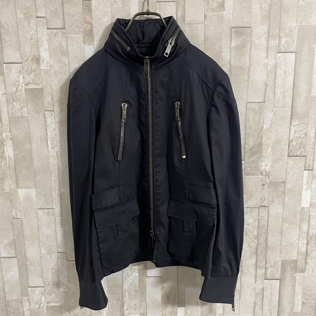 古着 BURBERRY LONDON ミリタリージャケット イタリア製 黒