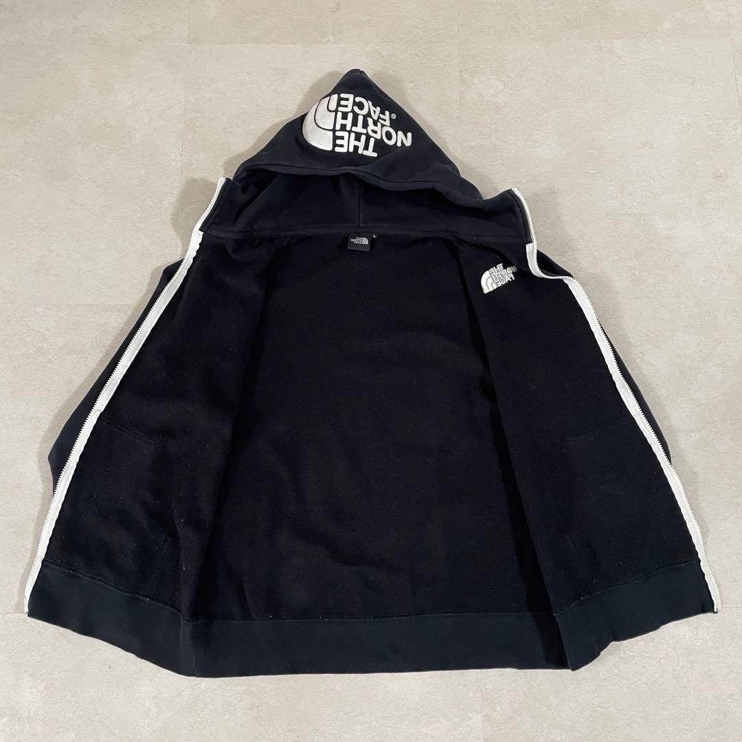 【美品】THE NORTH FACE ジップアップパーカー ビックロゴ L