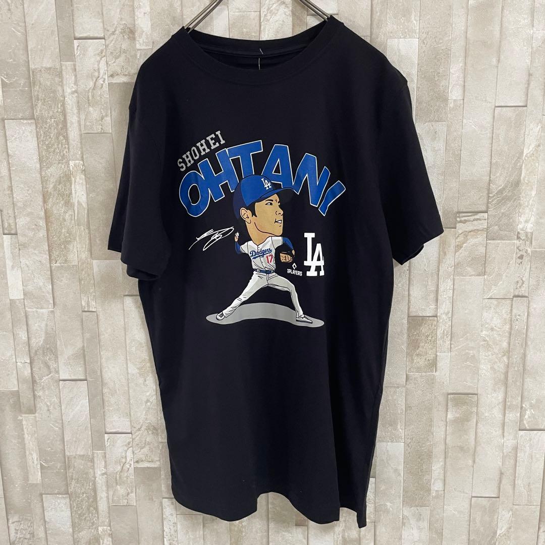 【新品未使用タグ付】NEW ERA 大谷翔平 ピッチャー Tシャツ L 黒