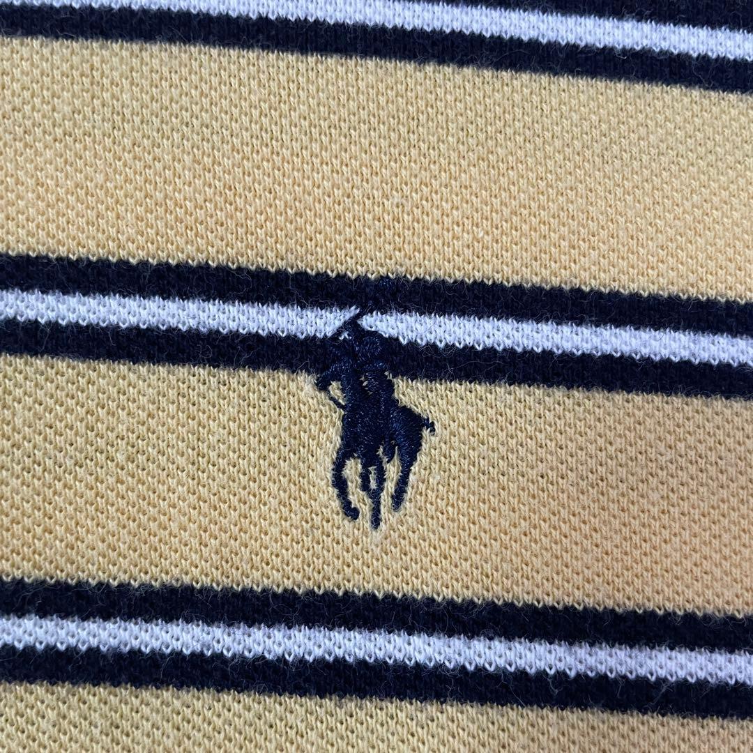 90s POLO RALPH LAUREN ポニー刺繍 半袖ポロシャツ ボーダー