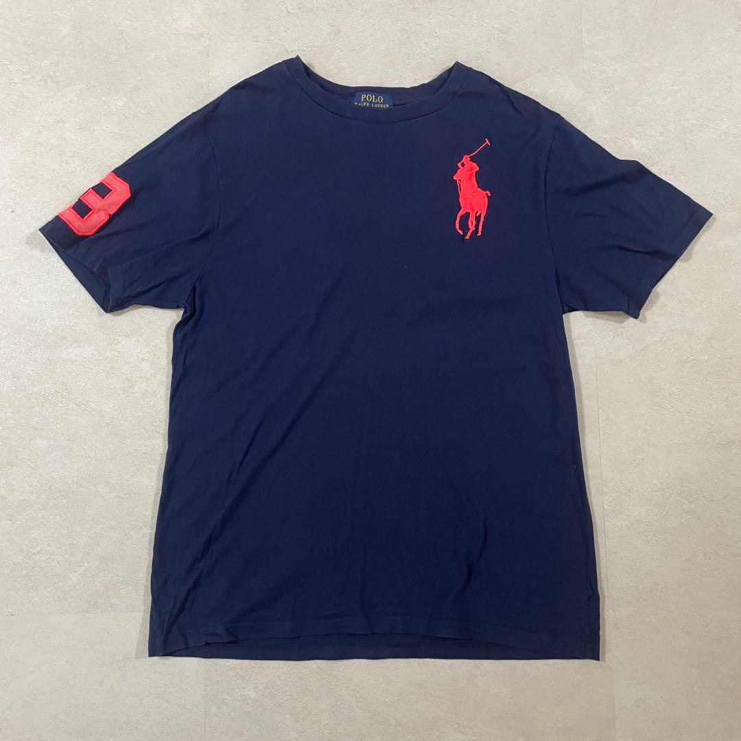 【美品】POLO RALPH LAUREN 半袖Tシャツ ビッグポニー刺繍